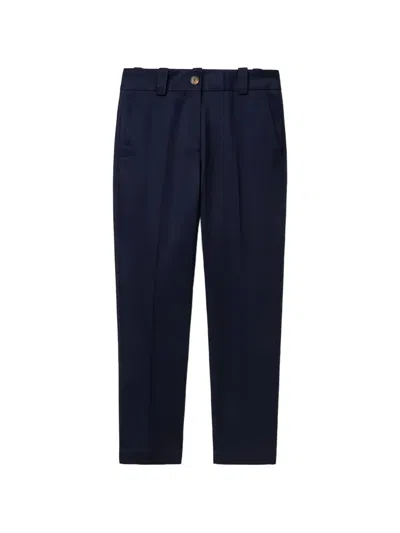 Benetton Straight-leg Tailored Trousers In Black