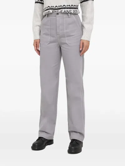 Benetton Straight-leg Trousers In Gray