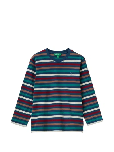 Benetton Striped Long-sleeve T-shirt In Multi
