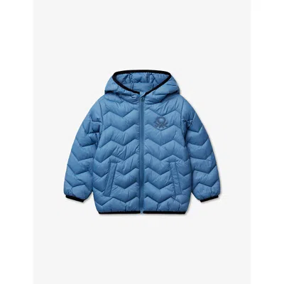 Benetton Kids' Sugar Paper Hooded Quilted Shell Jacket 18 Month