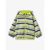BENETTON STRIPED HOODED SHE;; JACKET 18 MONTH-6 YEARS