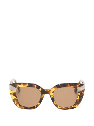 Benetton Tortoiseshell-effect Cat-eye Sunglasses