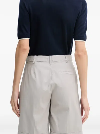 Benetton Turn-up Cuff Shorts In Gold