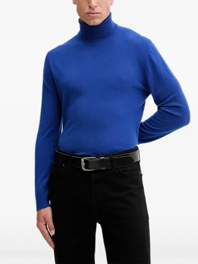 Benetton Turtleneck Sweater In Blue