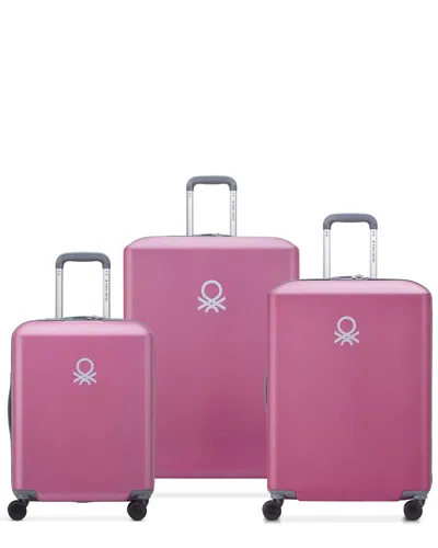 Benetton Ucb Hard 3pc Luggage Set