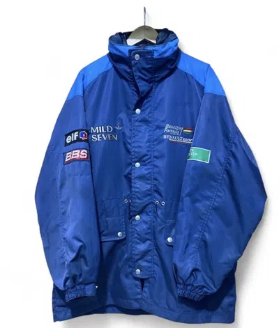 Pre-owned Benetton Vintage 90's  Formula 1 Racing Team Renault In Blue