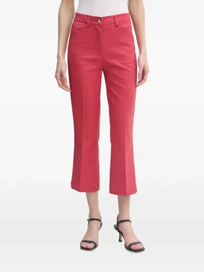 Benetton Welt-pocket Trousers In Red