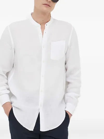 Benetton 리넨 셔츠 In White