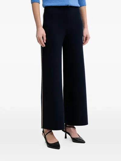 Benetton Wide Leg Trousers In Blue
