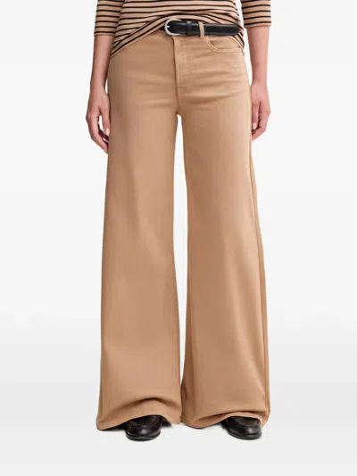 Benetton Wide-leg Jeans In Brown