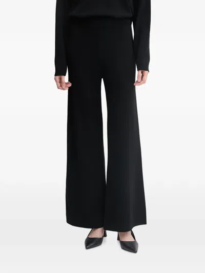 Benetton Wide-leg Palazzo Pants In Black