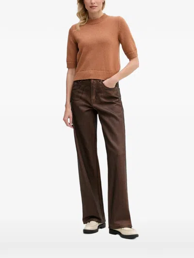 Benetton Wool Jumper In Brown