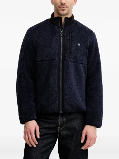 Benetton Zip-fastening Jacket In Blue