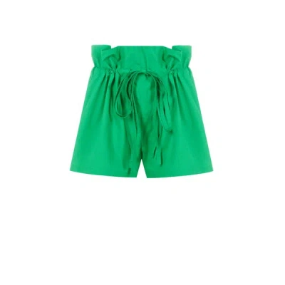 Benjamin Benmoyal Short En Popeline De Coton In Vert