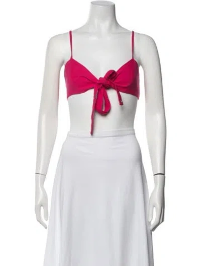 Pre-owned Benjamin Benmoyal V-neck Sleeveless Crop Top W/ Tags In White