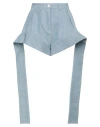 Benjamin Benmoyal Woman Denim Shorts Blue Size M Cotton In Blue