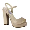 Benjamin Walk Dyeables Whitta Heel In Nude Patent In Multi
