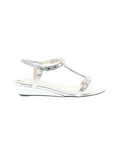 Pre-owned Benjamin Walk Wedges In Silver