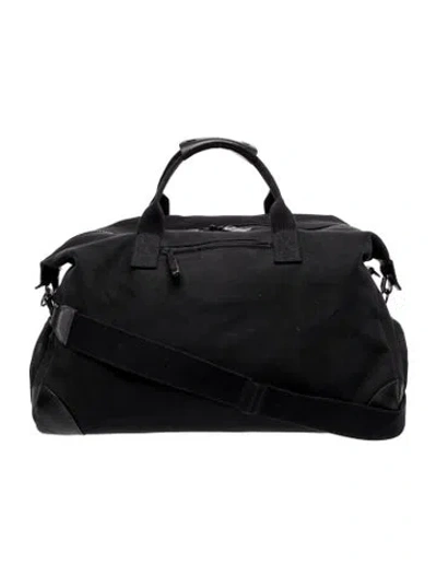 Pre-owned Bennett Winch Canvas Weekender Bag In Black