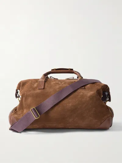 Bennett Winch Suede Weekend Bag In Brown