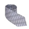 Benni Marine Designs Men's Blue / Silver Silk Tie - Subtle Beauty In Blue/silver
