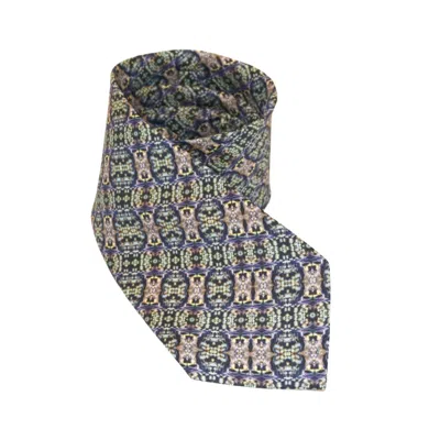 Benni Marine Designs Men's Silk Tie - Clamber In Green