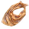 Benni Marine Designs Women's Brown / Neutrals Silk Square Scarf In Brown