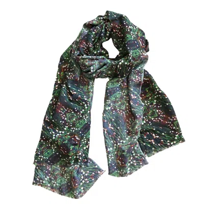 Benni Marine Designs Women's Green Majesty Merino Wool Scarf
