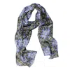 Benni Marine Designs Women's Pink / Purple Silk Cotton Scarf - Purple Princess