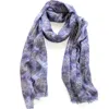 Benni Marine Designs Women's Subtle Beauty Merino Wool Scarf In Black/blue/brown/red