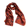 Benni Marine Designs Women's Zing Zing Silk Scarf In Black/brown/gray/white