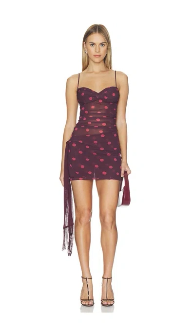 Benni Piper Mini Dress In Purple