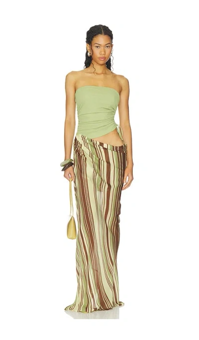 Benni Roscoe Maxi Dress In Green