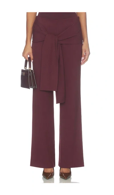 Benni Verner Pant In Maroon