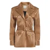 Bennu Women's Brown Frontier Jacket, Saddle Silk In Brown