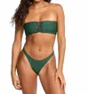Benoa Bali Bandeau Top In Fern In Green