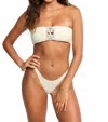Benoa Bali Bandeau Top In Gardenia In White