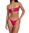 Benoa India Bikini Top In Ginger In Pink