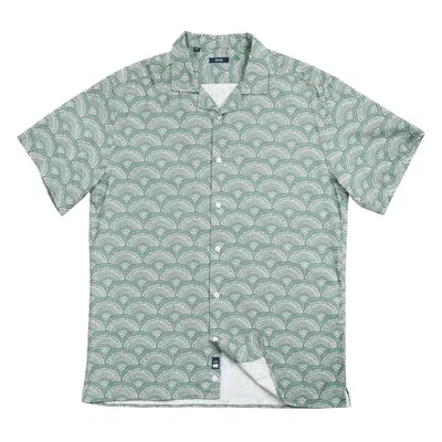 Benson Men's Malibu Button Up Shirt In Green