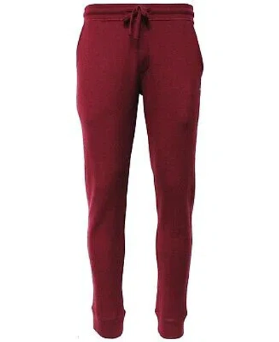 Pre-owned Benson Mens Waffle Knit Jogger Pants Burgundy Size Xl In Red