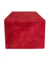 Benson Mills Poinsettia Foliage 16" X 80" Raised Jacquard Table Runner In Red