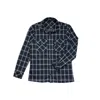 Benson Vienna Button Up Shirt In Navy Plaid In Multi