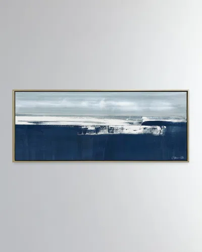 Benson-cobb Studios Coastal Landscape Hand-embellished Giclee On Canvas By Carol Benson-cobb