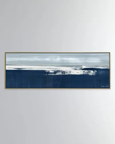 Benson-cobb Studios Coastal Landscape Hand-embellished Giclee On Canvas By Carol Benson-cobb, 73.5" X 25.5"