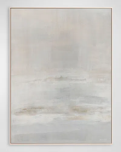 Benson-cobb Studios Delicate Forms No. 2 Hand-embellished Giclee By Carol Benson-cobb In White,pale Grey,beige,taupe,clay