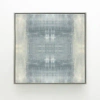 Benson-cobb Studios "driven Textile No. 1" Horizontal Framed Canvas Giclee In Blue;gray