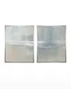 Benson-cobb Studios Escalante 36x48 Set Of 2 Vertical Canvas Giclees In Sterling Frame, Hand-embellished In Lavender