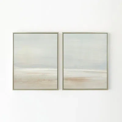 Benson-cobb Studios " Fading Sands " 2 - Pieces In Gold