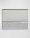Benson-cobb Studios Harmony No. 1 Hand-embellished Giclee By Carol Benson-cobb In White,pale Grey,beige,taupe,blue-grey