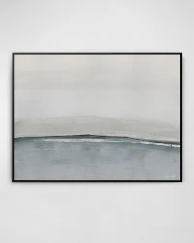 Benson-cobb Studios Harmony No. 2 Hand-embellished Giclee By Carol Benson-cobb In White,pale Grey,beige,taupe,blue-grey